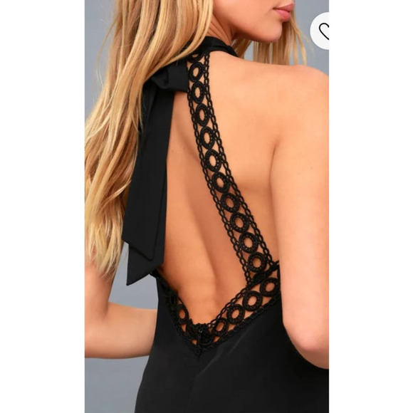 Lulus Any Sway Shape or Form Purple Lace Halter Dress Size Small Boho Festival - Picture 15 of 16